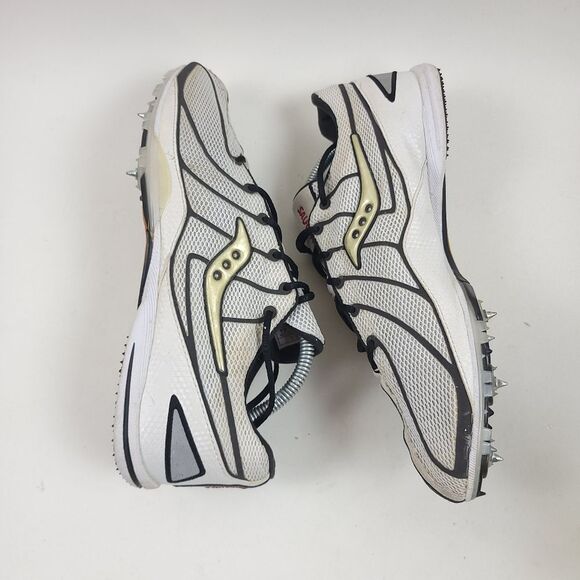 Saucony Endorphin LD 2 Men’s White Black Gold Track Spikes Size 10 (2692-1) main image 8
